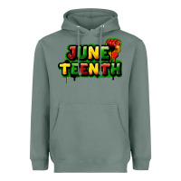 Sage Juneteenth Heavyweight Hoodie - FaDigitalArtStudio