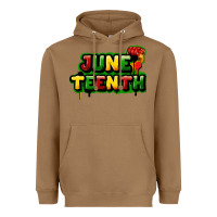Toasted Coconut Juneteenth Heavyweight Hoodie - FaDigitalArtStudio