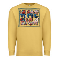 Antique Gold America Premium Sweatshirt - FaDigitalArtStudio