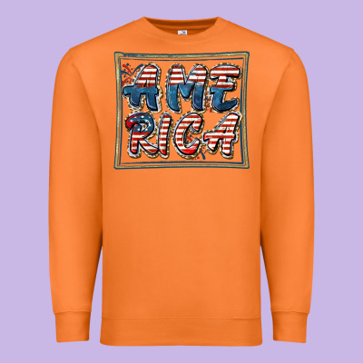 America Premium Sweatshirt Designed By Fadigitalartstudio
