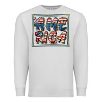 Dove Grey America Premium Sweatshirt - FaDigitalArtStudio