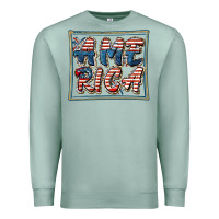 Seafoam America Premium Sweatshirt - FaDigitalArtStudio