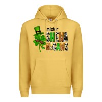 Antique Gold St. Patrick's Mister shenanigans Premium Hoodie - OliviaCreatesArt