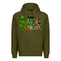 Army Green St. Patrick's Mister shenanigans Premium Hoodie - OliviaCreatesArt