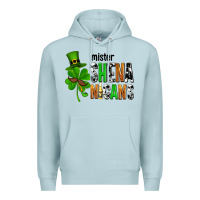 Blue Mist St. Patrick's Mister shenanigans Premium Hoodie - OliviaCreatesArt