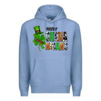 Colony Blue St. Patrick's Mister shenanigans Premium Hoodie - OliviaCreatesArt