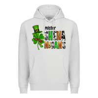 Dove Grey St. Patrick's Mister shenanigans Premium Hoodie - OliviaCreatesArt