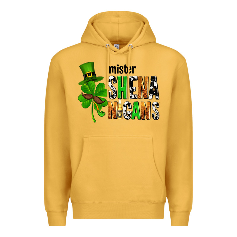 St. Patrick's Mister Shenanigans Premium Hoodie by OliviaCreatesArt | Teevron