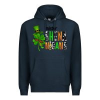 Navy St. Patrick's Mister shenanigans Premium Hoodie - OliviaCreatesArt