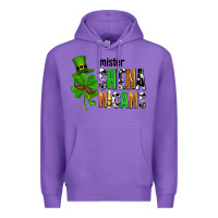 Purple St. Patrick's Mister shenanigans Premium Hoodie - OliviaCreatesArt