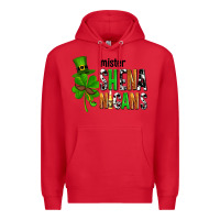 Red St. Patrick's Mister shenanigans Premium Hoodie - OliviaCreatesArt