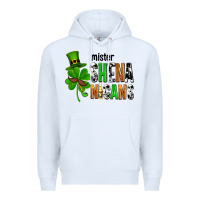 White St. Patrick's Mister shenanigans Premium Hoodie - OliviaCreatesArt