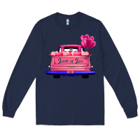 Navy Loads Of Love Valentine's Day Truck Long Sleeve Tee - Bettercallsaul