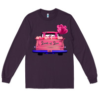 Plum Loads Of Love Valentine's Day Truck Long Sleeve Tee - Bettercallsaul
