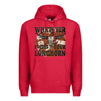Cardinal longhorn bullskull whatever lossos your longhorn Premium Hoodie - JahusDesignShop
