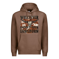 Chestnut longhorn bullskull whatever lossos your longhorn Premium Hoodie - JahusDesignShop