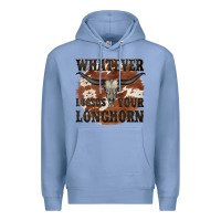 Colony Blue longhorn bullskull whatever lossos your longhorn Premium Hoodie - JahusDesignShop