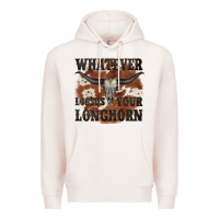 Pale Pink longhorn bullskull whatever lossos your longhorn Premium Hoodie - JahusDesignShop