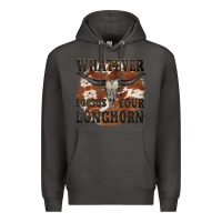 Smoke longhorn bullskull whatever lossos your longhorn Premium Hoodie - JahusDesignShop