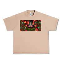 Burro Chingona Sugar Skull License Plate Urban Heavy Tee - BundleAndBundleShop
