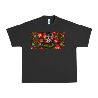 Pigment Black Chingona Sugar Skull License Plate Urban Heavy Tee - BundleAndBundleShop