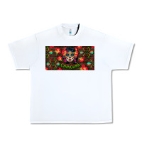 White Chingona Sugar Skull License Plate Urban Heavy Tee - BundleAndBundleShop
