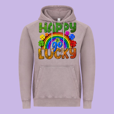 Western Happy Go Lucky Lgbtq+ Vintage Hoodie Designed By Bundleandbundleshop