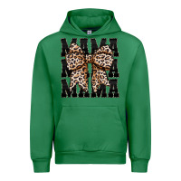 Emerald mama leopard Urban Hoodie - CowhideDigitalArt
