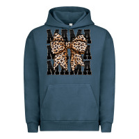 Pigment Midnight Navy mama leopard Urban Hoodie - CowhideDigitalArt