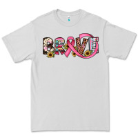 Dove Grey brave cancer awareness ribbon Premium Tee - JahusDesignShop