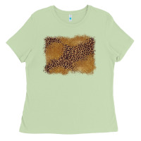 Matcha leopard background Ladies Tee - BarkalooDesign