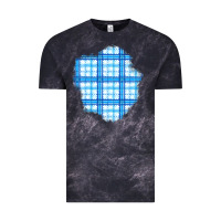 Cloud Black Winter Tartan Patch Vintage Tee - BundleAndBundleShop