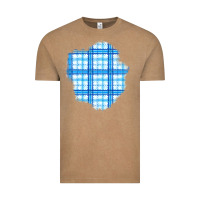 Vintage Coffee Winter Tartan Patch Vintage Tee - BundleAndBundleShop