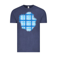Vintage Denim Winter Tartan Patch Vintage Tee - BundleAndBundleShop