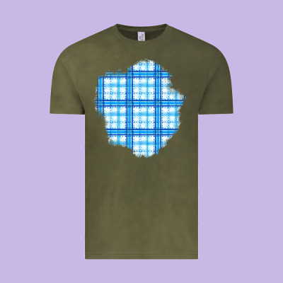 Winter Tartan Patch Vintage Tee Designed By Bundleandbundleshop