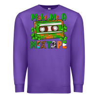 Purple St. Patrick's Day make me a mixtape Premium Sweatshirt - FaDigitalArtStudio