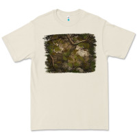 Green Hunter Camouflage Pattern Brushstroke Premium Tee | Teevron
