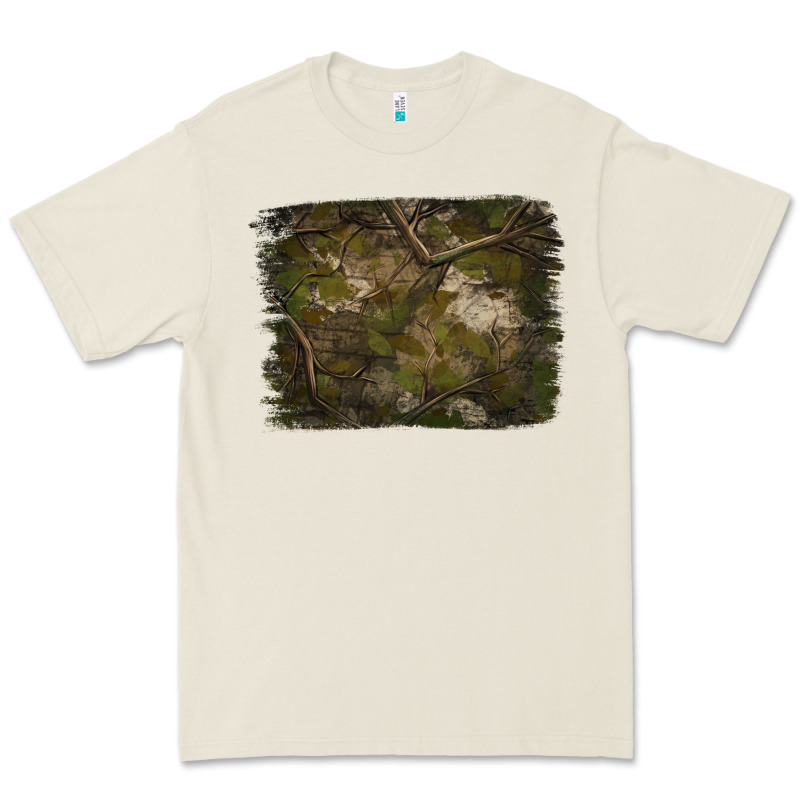 Green Hunter Camouflage Pattern Brushstroke Premium Tee by Jasminsmagicworld | Teevron
