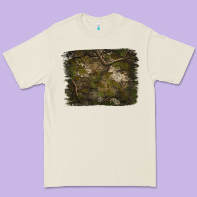 Green Hunter Camouflage Pattern Brushstroke Premium Tee Designed By Jasminsmagicworld