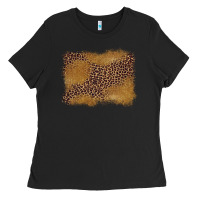 Black leopard background Ladies Tee - BarkalooDesign