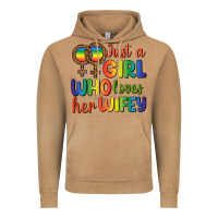 Vintage Camel Just A Girl Who Loves Her Wifey Vintage Hoodie - BundleAndBundleShop