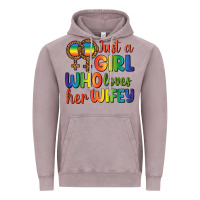 Vintage Zinc Just A Girl Who Loves Her Wifey Vintage Hoodie - BundleAndBundleShop