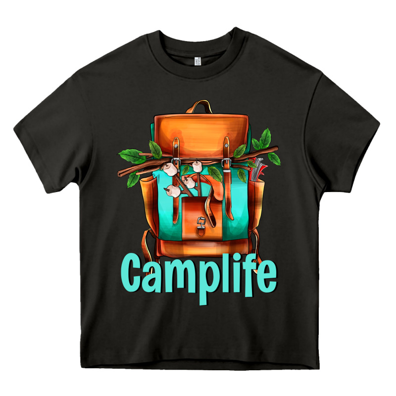 Camp Life Camp Backpack Heavy Core Tee by AdoDesignShop | Teevron