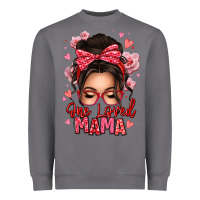 Storm one loved mama messy bun Heavyweight Sweatshirt - texasbilliewilder
