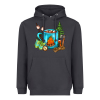 Smoke Camping Coffee Heavyweight Hoodie - FaDigitalArtStudio