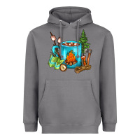 Storm Camping Coffee Heavyweight Hoodie - FaDigitalArtStudio