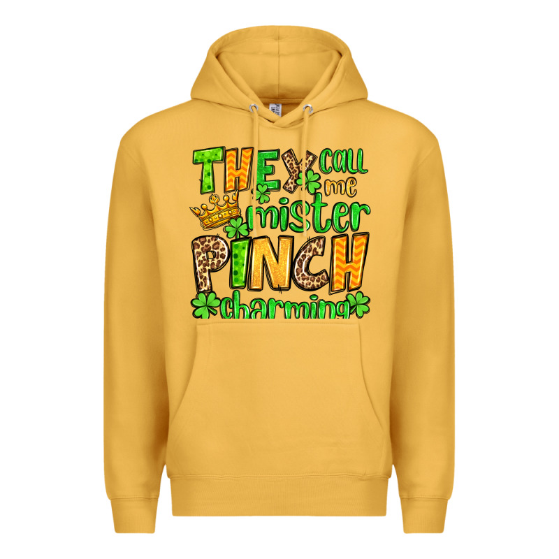 St. Patrick's They Call Me Mister Pinch Charming Premium Hoodie by OliviaCreatesArt | Teevron