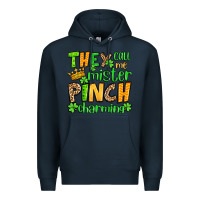 Navy St. Patrick's They call me mister pinch charming Premium Hoodie - OliviaCreatesArt