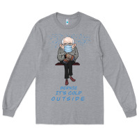 Heather Grey Bernie it's Cold Outside Long Sleeve Tee - Bettercallsaul