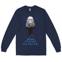 Navy Bernie it's Cold Outside Long Sleeve Tee - Bettercallsaul